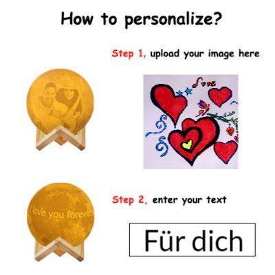 Mond  Licht 3 D EFFEKTE mit USB Stecker 16 Fb. Magischer Zauber in Galerie mehr Farb-Zauber 