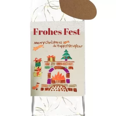 Weihnachts Wichtel Feuerzeug bringt  Glück  mit Gravur 