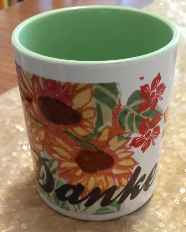 SONNENBLUMEN  TASSEN DANKE UNSER HIGHLIGHT 